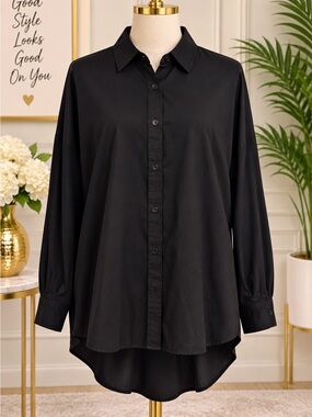 Black Button-Up Shirt